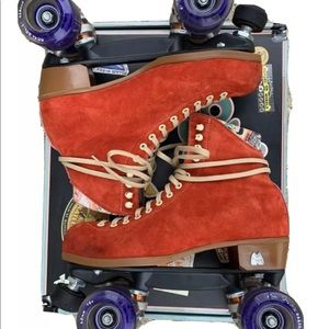 Moxi Lolly poppy red roller skates size 9